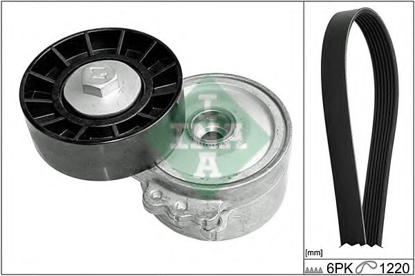 Set curea transmisie cu caneluri CITROEN C5 III (RD) (2008 - 2016) INA 529 0105 10 piesa NOUA