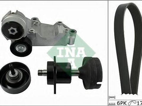 Set curea transmisie cu caneluri FORD FOCUS (DAW, DBW), FORD FOCUS Clipper (DNW), FORD FOCUS limuzina (DFW) - INA 529 0038 10