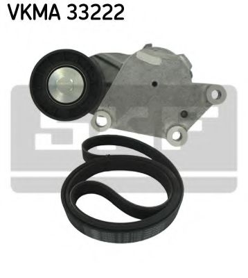 Set curea transmisie cu caneluri FORD FOCUS III Turnier (2010 - 2016) SKF VKMA 33222