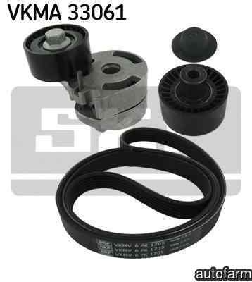 Set curea transmisie cu caneluri FORD FUSION JU SKF VKMA 33061