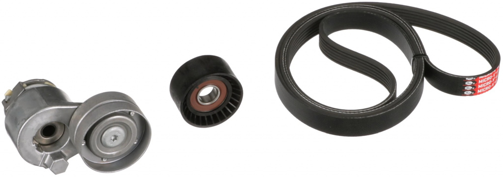 Set curea transmisie cu caneluri Gates OPEL MOVANO A caroserie (X70) 2001-2006 - K036PK1795
