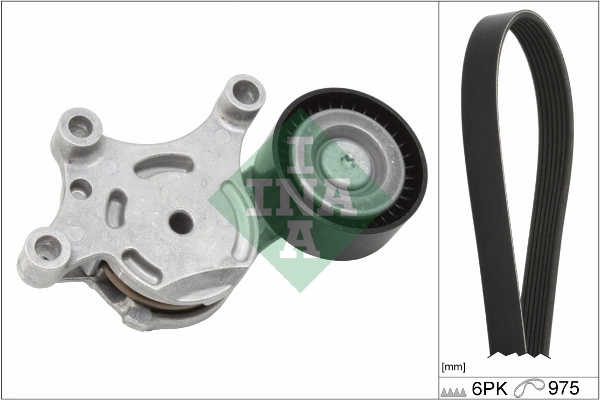 Set curea transmisie cu caneluri INA 529 0261 10