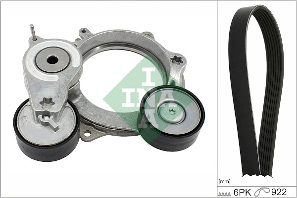 Set curea transmisie cu caneluri INA AUDI A4 B9 (8W2, 8WC) 2019-2025 - 529 0574 10