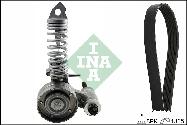 Set curea transmisie cu caneluri INA CHEVROLET CRUZE Station Wagon (J308) 2013-2015 - 529 0295 10