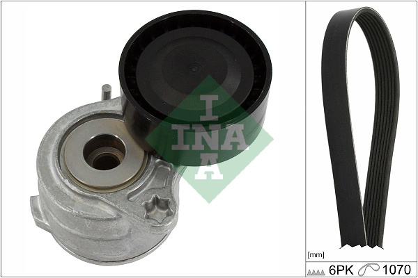 Set curea transmisie cu caneluri INA DS DS 3 (SA_) 2015-2019 - 529 0420 10