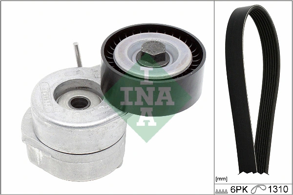 Set curea transmisie cu caneluri INA FIAT DOBLO Autoutilitară/limuzină spațioasă (223_) 2004-2011 - 529 0506 10