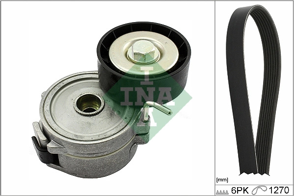 Set curea transmisie cu caneluri INA FORD GRAND C-MAX (DXA/CB7, DXA/CEU) 2015-2019 - 529 0315 10