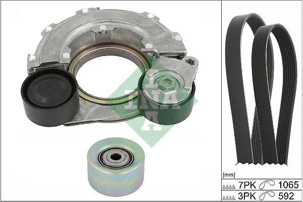 Set curea transmisie cu caneluri INA HYUNDAI i20 III (BC3, BI3) 2020-2025 - 529 0560 10