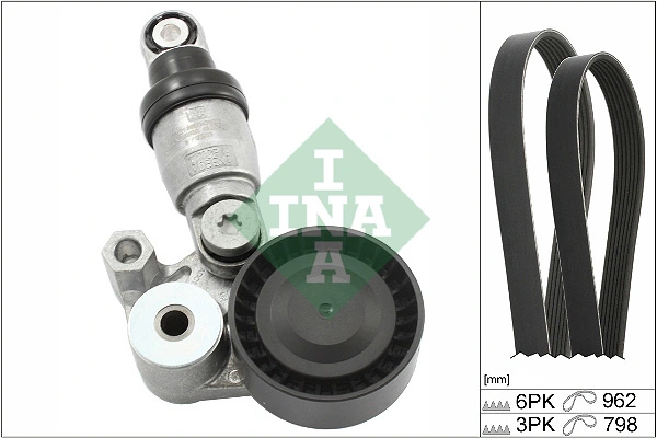 Set curea transmisie cu caneluri INA MAZDA CX-3 (DK) 2015-2023 - 529 0431 10