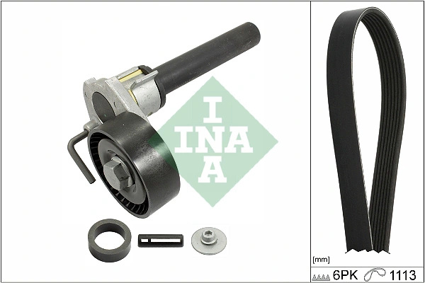 Set curea transmisie cu caneluri INA VW PASSAT CC B6 (357) 2008-2012 - 529 0514 10