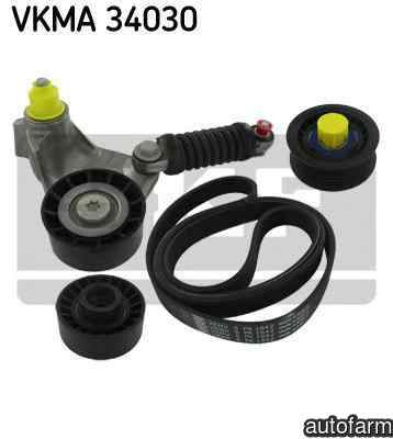 Set curea transmisie cu caneluri JAGUAR X-TYPE Estate SKF VKMA 34030