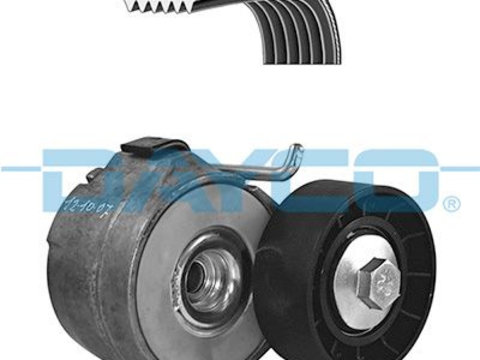 Set curea transmisie cu caneluri KPV276 DAYCO pentru Fiat Panda Fiat Doblo Fiat Punto Alfa romeo Mito Opel Corsa Opel Vita Opel Astra Opel Agila Ford Ka Fiat 500l Fiat 500x Fiat Grande