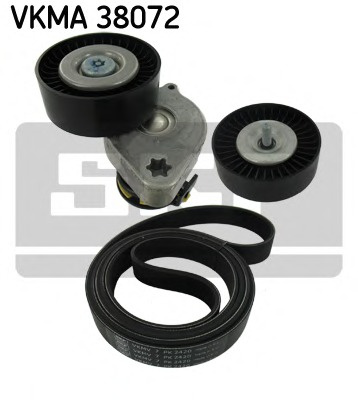 Set curea transmisie cu caneluri # Mercedes-benz C-class 2002 2003 2004 2005 2006 2007 # VKMA 38072 # SKF
