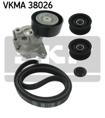 Set curea transmisie cu caneluri MERCEDES E-CLASS (W211) (2002 - 2009) SKF VKMA 38026 piesa NOUA