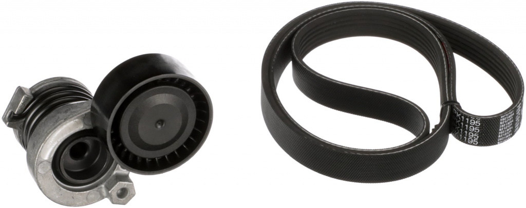 Set curea transmisie cu caneluri # Nissan Qashqai 2013 2014 2015 2016 2017 2018 2019 2020 2021 2022 2023 2024 2025 # K066PK1195 # GATES