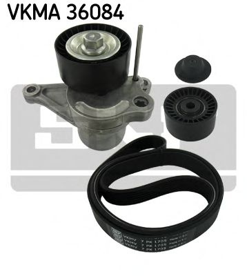 Set curea transmisie cu caneluri NISSAN QASHQAI / QASHQAI +2 (J10, JJ10) (2007 - 2016) SKF VKMA 36084