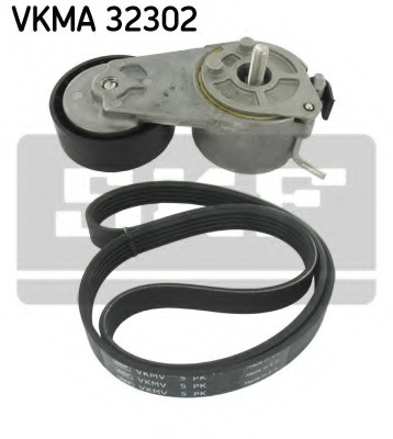 Set curea transmisie cu caneluri # Opel Combo 2012 2013 2014 2015 2016 2017 2018 2019 2020 2021 2022 2023 2024 2025 # VKMA 32302 # SKF