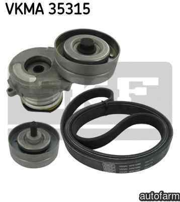 Set curea transmisie cu caneluri OPEL CORSA C caroserie F08 W5L SKF VKMA 35315