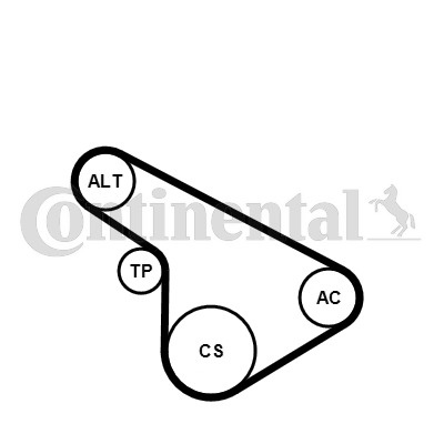 Set curea transmisie cu caneluri # Opel Meriva 2003 2004 2005 2006 2007 2008 2009 2010 # 5PK1212K1 # CONTITECH