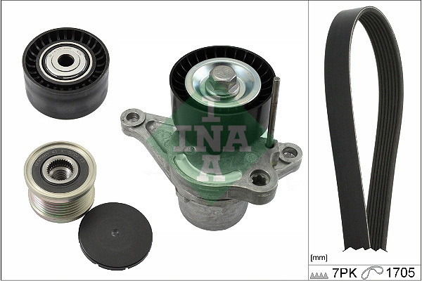 Set curea transmisie cu caneluri # Opel Vivaro 2006 2007 2008 2009 2010 2011 2012 2013 2014 2015 2016 2017 2018 2019 2020 2021 2022 2023 2024 2025 # 529042320 # INA