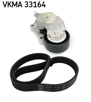 Set curea transmisie cu caneluri ~ Peugeot 2008 2013 2014 2015 2016 2017 2018 2019 2020 2021 2022 2023 2024 ~ VKMA 33164 ~ SKF