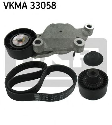 Set curea transmisie cu caneluri PEUGEOT 206 SW (2E/K) - Cod intern: W20035782 - LIVRARE DIN STOC in 24 ore!!!