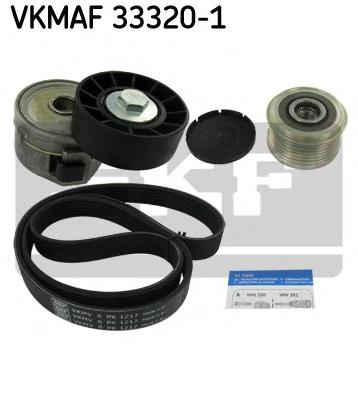 Set curea transmisie cu caneluri PEUGEOT 307 (3A/C), LANCIA PHEDRA (179), FIAT ULYSSE (179AX) - SKF VKMAF 33320-1