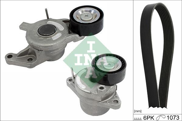 Set curea transmisie cu caneluri PEUGEOT 508 II (FB_, FH_, F3_), Sedan, 09.2018 - INA 529 0360 10