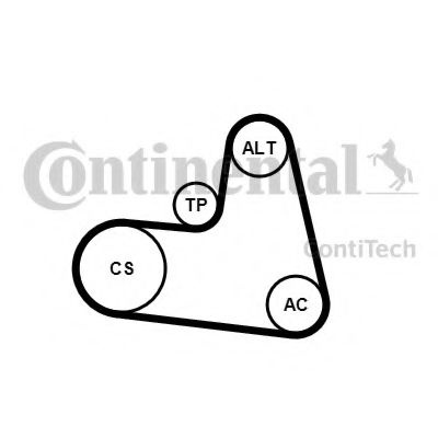 Set curea transmisie cu caneluri PEUGEOT 607 (9D, 