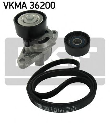 Set curea transmisie cu caneluri RENAULT SCENIC I (JA0/1) (1999 - 2003) SKF VKMA 36200 piesa NOUA