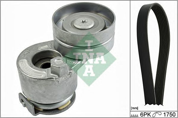 Set curea transmisie cu caneluri RENAULT SCENIC II