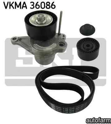 Set curea transmisie cu caneluri RENAULT TRAFIC II bus JL SKF VKMA 36086