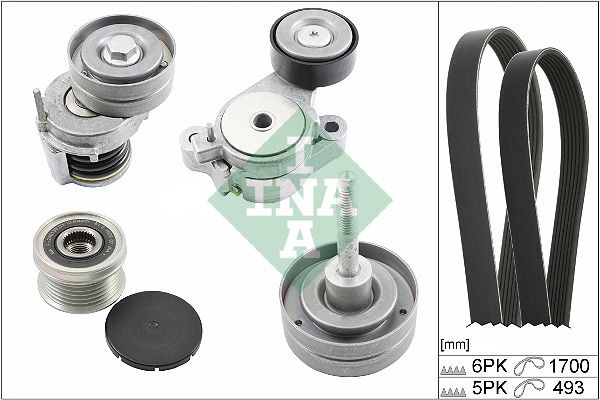 Set curea transmisie cu caneluri Schaeffler INA 529 0519 20