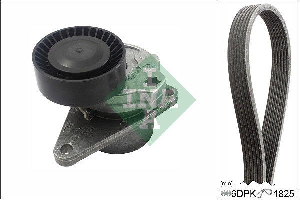 Set curea transmisie cu caneluri Schaeffler INA 529055710 compatibil cu VOLVO C70 I cupe (872) B 5204 T4 1984cc 163cp 120kW 1997 1998 1999 2000 2001 2002