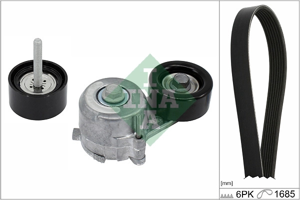 Set curea transmisie cu caneluri Schaeffler INA 529 0421 10 pentru OPEL CASCADA (W13) 2013-2019