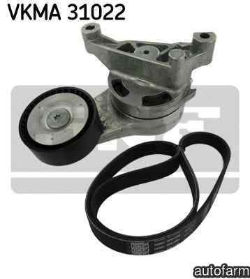 Set curea transmisie cu caneluri SEAT ALTEA XL (5P5, 5P8) SKF VKMA 31022