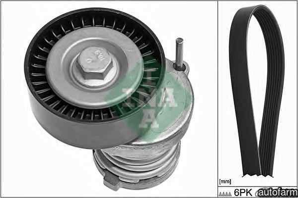 Set curea transmisie cu caneluri SEAT IBIZA V ST (6J8) INA 529 0103 10