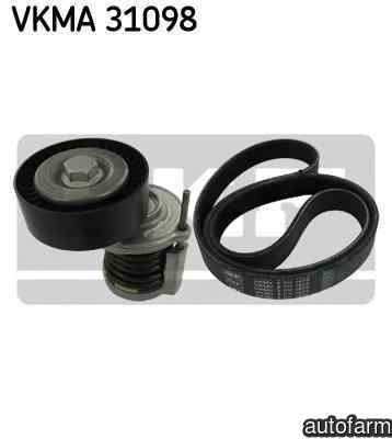 Set curea transmisie cu caneluri SEAT IBIZA V SPORTCOUPE 6J1 SKF VKMA 31098