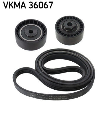Set curea transmisie cu caneluri SKF VKMA36067 model RENAULT CLIO II (BB_, CB_) D7F 722 1149cc 60cp 44kW 1998 1999 2000 2001 2002 2003 2004 2005 2006 2007 2008 2009 2010 2011 2012 2013 2014 2015 2016