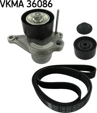 Set curea transmisie cu caneluri - SKF VKMA36086