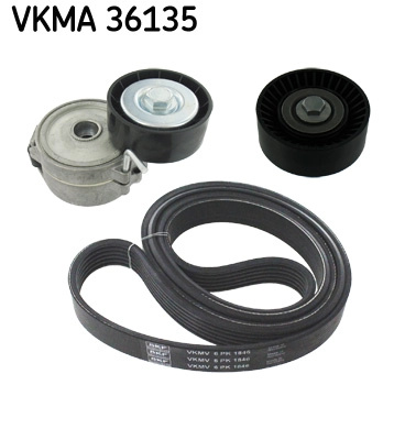 Set curea transmisie cu caneluri SKF VKMA36135 la masina FORD MONDEO IV Turnier (BA7) QXBA; QXBB; UFBA; UFBB 1997cc 140cp 103kW 2007 2008 2009 2010 2011 2012 2013 2014 2015