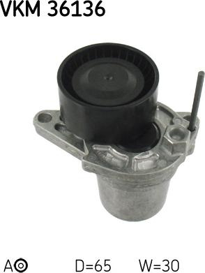 Set curea transmisie cu caneluri - SKF VKMA36334