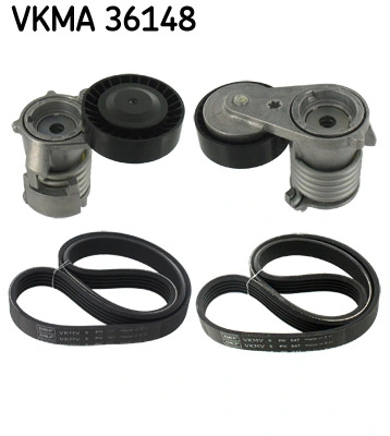 Set curea transmisie cu caneluri SKF VOLVO S40 II (544) 2004-2012 - VKMA 36148