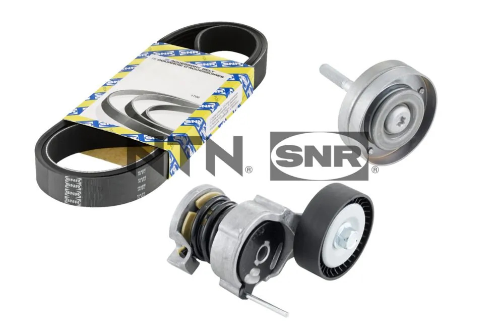 Set curea transmisie cu caneluri SNR VW FOX hatchback (5Z1, 5Z3, 5Z4) 2005-2011 - KA857.33