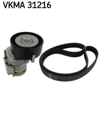 Set curea transmisie cu caneluri VKMA 31216 SKF pentru Skoda Octavia Vw Polo Skoda Fabia Vw Beetle Vw New Vw Novo Vw Bora Vw Jetta Seat Ibiza Audi A2 Seat Cordoba Vw Derby Vw Fox Skoda Praktik Skoda Roomster