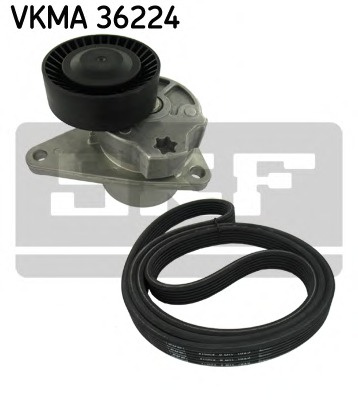 Set curea transmisie cu caneluri VKMA 36224 SKF pentru Volvo S80 Volvo V70 Volvo Xc70 Volvo Xc90 Volvo S60