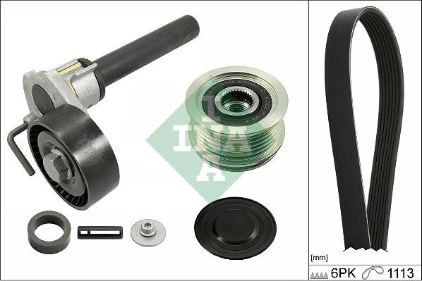 Set curea transmisie cu caneluri VW EOS (1F7, 1F8), Сabrioletă, 03.2006 - 08.2015 INA 529 0514 20