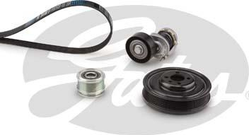 Set curea transmisie cu caneluri VW GOLF VI (517), Сabrioletă, 03.2011 - 05.2016 Gates K046PK1070
