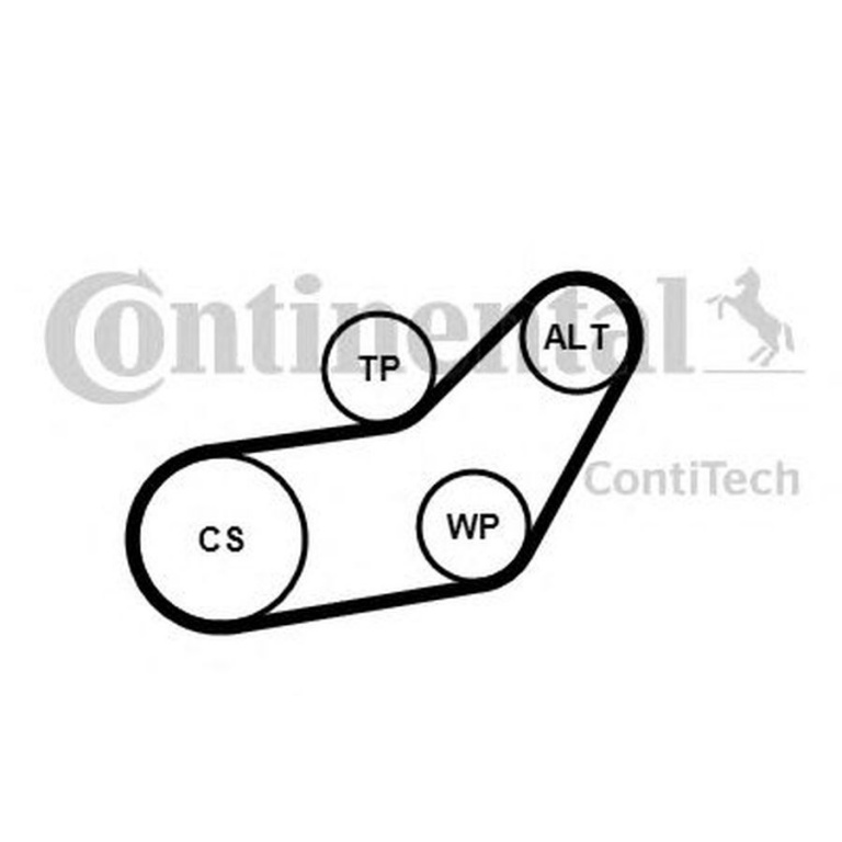 Set Curea transmisie VW GOLF III Cabriolet 1E7 CONTITECH 6PK1045K1