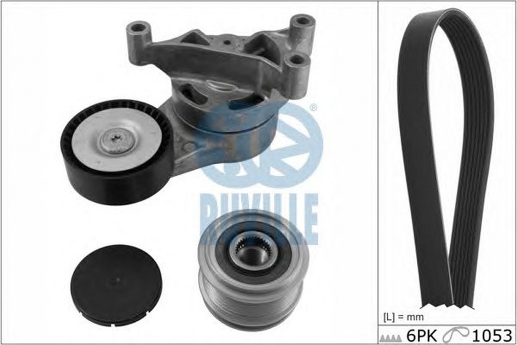 Set Curea transmisie VW GOLF VI Cabriolet 517 RUVILLE 5630280